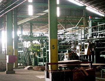 Inside the factory